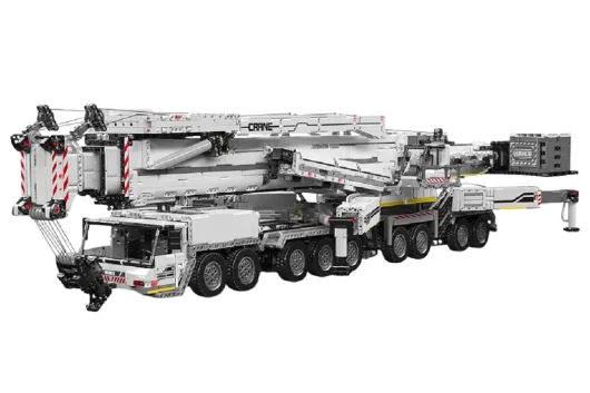 MouldKing Klemmbausteine RC Autokran Liebherr LTM11200 in Weiß - 8506 Teile