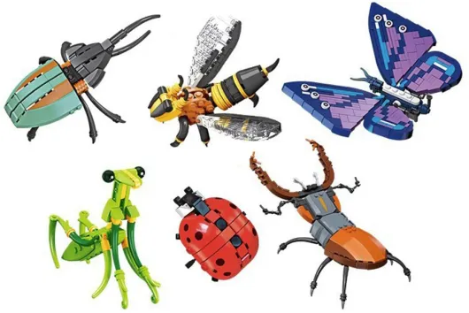 JieStar Klemmbausteine Wundervolle Insekten Welt Set 2 - 769 Teile