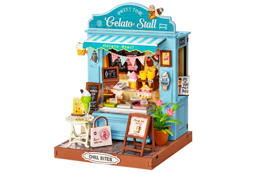 Lasercut Bausatz Sweet Time Eisstand - 132 Teile