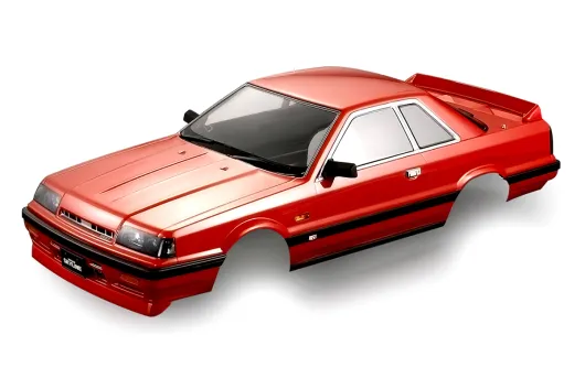 Killerbody Nissan Skyline R31 Karosserie lackiert Rot 195mm RTU Breite 195mm passend auf nahezu alle 1:10 Tourenwagen mit Radstand 257mm