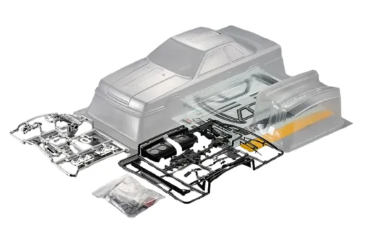 Killerbody Nissan Skyline R31 Karosserie unlackiert 195mm Kit Breite 195mm passend auf nahezu alle 1:10 Tourenwagen mit Radstand 257mm