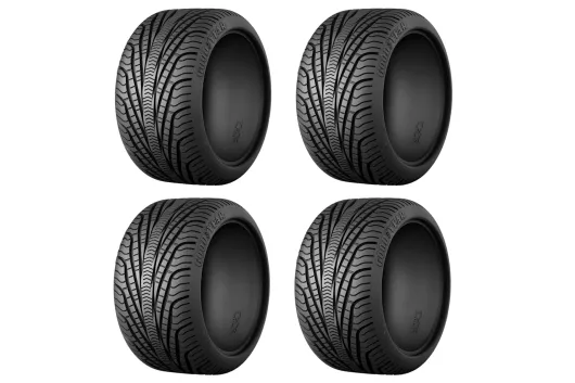 CaDA Klemmbausteine Goodyear Reifen 4Stück 1:8