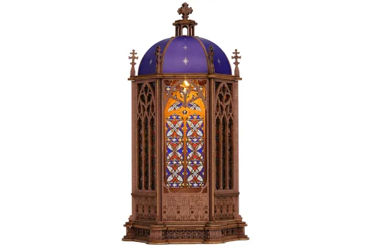 Lasercut Holzbausatz Standmodell Sternenkuppelkathedrale - 118 Teile