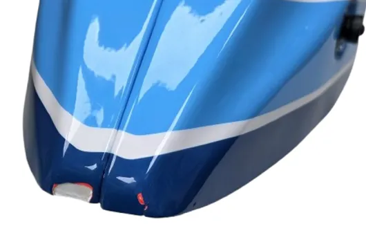 B-WARE OMPHobby Ersatzteile Haube in Orange Blau für OMPHobby M7 Heli (Absplitterung hinten an der Haube)