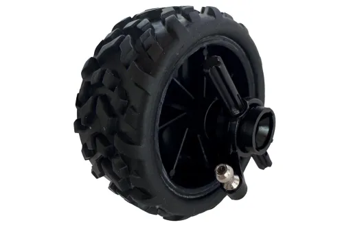 DF Models Ersatzteile Reifen mit Radträger Vorne Links für OFF-ROAD-Racer RTR 4WD 1:18