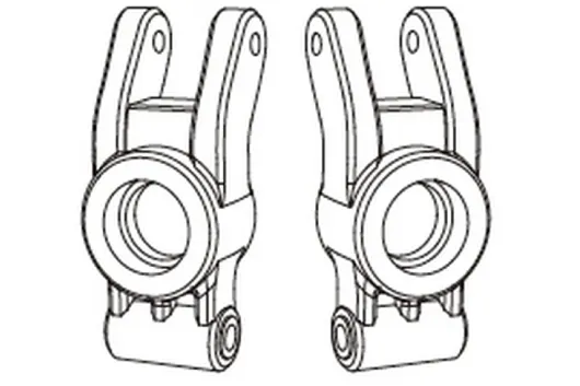 Amewi Ersatzteile Radträger Hinten für MJX Hyper GO TX14 Truggy und MTX14 Monstertruck 1:14