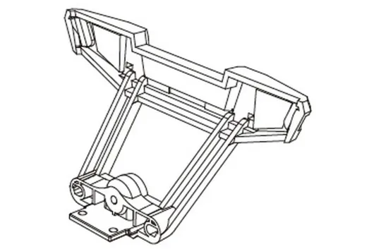 Amewi Ersatzteile Stoßstange Hinten für MJX Hyper GO TX14 Truggy und MTX14 Monstertruck 1:14