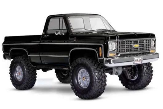 Traxxas TRX-4 Chevy K10 Truck XLT schwarz 1/10 Crawler RTR Brushed, Clipless, ohne Akku oder Lader
