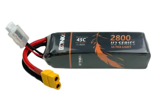 Bonka Lipo Akku 2800mAh 11,1V 3S 45C XT60