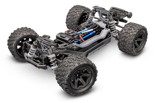 Traxxas Rustler 1/10 4x4 Stadium-Truck rot RTR VX3 Brushless mit HD Teilen