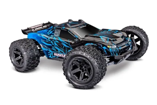 Traxxas Rustler 1/10 4x4 Stadium-Truck blau RTR VX3 Brushless mit HD Teilen