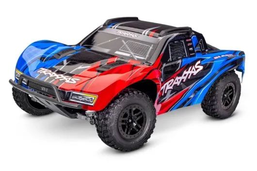 Traxxas Slash 1/10 4x4 Shortcourse-Truck rot RTR VX3 Brushless mit HD Teilen