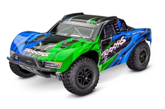 Traxxas Slash 1/10 4x4 Shortcourse-Truck grün RTR VX3 Brushless mit HD Teilen