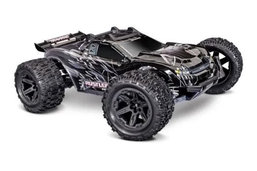 Traxxas Rustler 1/10 4x4 Stadium-Truck schwarz RTR VX3 Brushless mit HD Teilen