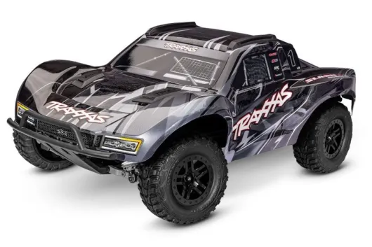 Traxxas Slash 1/10 4x4 Shortcourse-Truck schwarz RTR VX3 Brushless mit HD Teilen