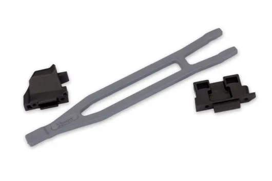 Traxxas Ersatzteile Akkuhalter in Schiefergrau für Slash 4x4 1/10