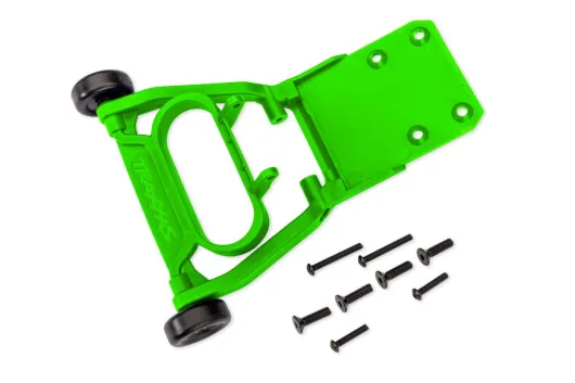 Traxxas Ersatzteile Wheelie bar komplett mit Schrauben in Grün für 2WD Bandit, Bigfoot, Rustler, Slash und Stampede mit Magnum 272R 1/10
