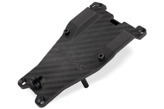 Traxxas Ersatzteile Chassis Oberdeck Stahl-Grau 166mm Akkufach für Bandit und Rustler 2WD 1/10