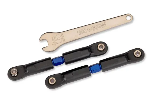 Traxxas Ersatzteile Sturzstangen-Set Stahl Extra kurz blau 2Stück für Rustler und Slash 2WD VX3 1/10