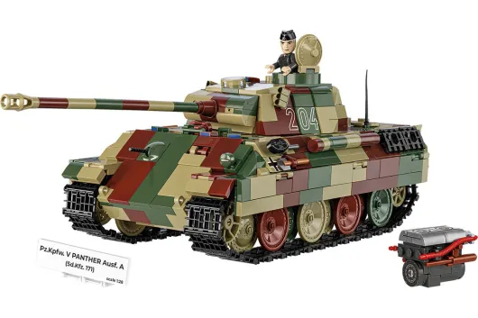 COBI Klemmbausteine Panzer Kampfwagen V Panther Ausführung A - 1157 Teile