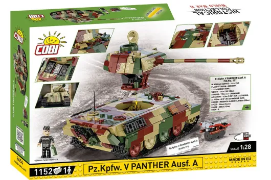 COBI Klemmbausteine Panzer Kampfwagen V Panther Ausführung A - 1157 Teile