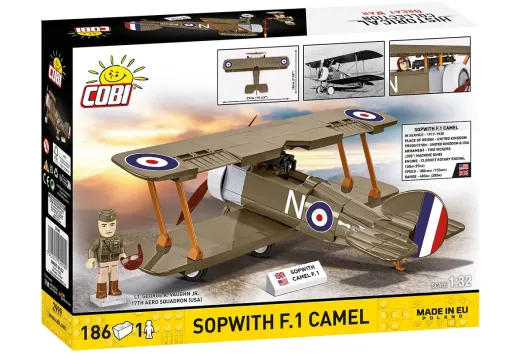 COBI Klemmbausteine Flugzeug Sopwith F.1 Camel - 186 Teile