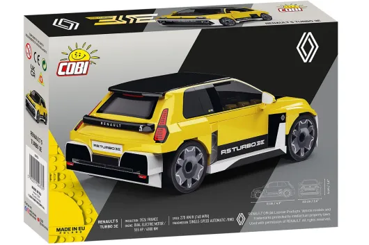 COBI Klemmbausteine Auto Renault 5 Turbo 3E - 102 Teile