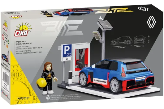 COBI Klemmbausteine Auto EV Station und Renault 5 Turbo 3E - 238 Teile