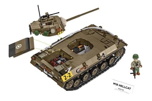 COBI Klemmbausteine Panzer M18 Hellcat - 1026 Teile