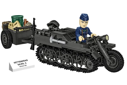 COBI Klemmbausteine Fahrzeug Kettenkrad mit Anhänger - 239 Teile