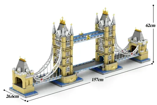 Reobrix Klemmbausteine Gebäude Tower Bridge - 9782 Teile