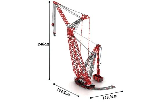 Reobrix Klemmbausteine Landgestützter Ring-Kran mit RC Set - 7477 Teile