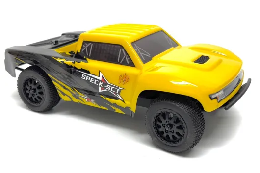 HobbyPlus RC 1:24 2WD Short Course Truck Speck-SCT RTR in Gelb
