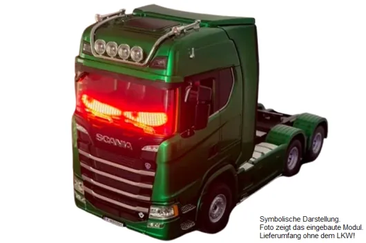 Amewi RC Scania 770S Tuning LED Devils Eyes Panel nur für Amewi RC Scania 770S Zugmaschine 1:18 in Grün (22770)