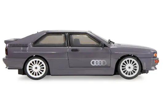 Amewi RC Auto Drift Scale Car Audi Quattro 1980 in Grafitgrau mit Gyro 4WD 1:28 RTR