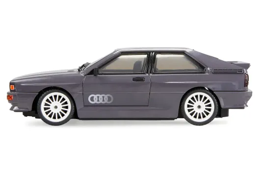 Amewi RC Auto Drift Scale Car Audi Quattro 1980 in Grafitgrau mit Gyro 4WD 1:28 RTR