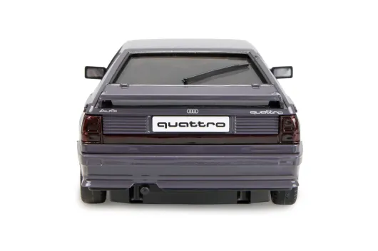 Amewi RC Auto Drift Scale Car Audi Quattro 1980 in Grafitgrau mit Gyro 4WD 1:28 RTR