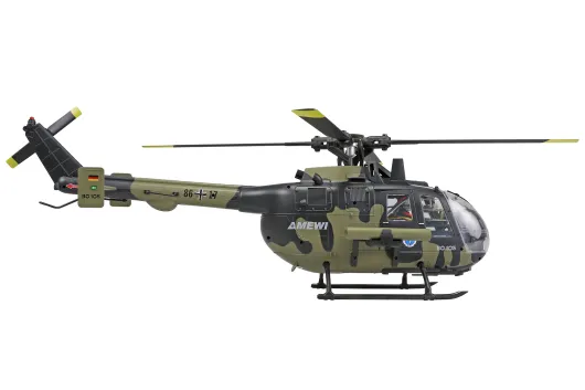 Amewi RC BO-105 XL Bundeswehr brushless Helikopter 6-Kanal 3D/6G RTF
