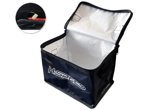 H-Speed LiPo Bag Schwarz Groß 210x160x150mm