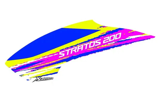 XLPower Ersatzteile Haube in Gelb-Blau für Stratos200
