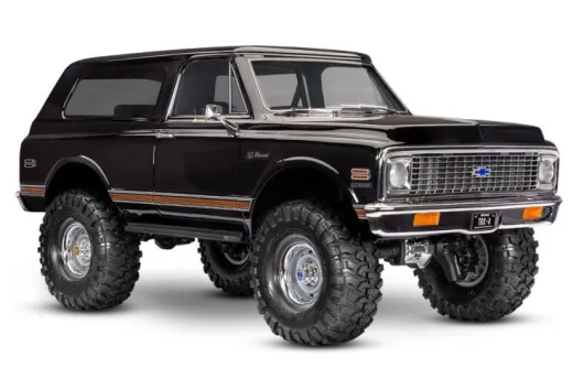 Traxxas TRX-4 72 Chevy Blazer schwarz 1/10 Crawler RTR mit Interieur, Brushed, Clipless, ohne Akku oder Lader