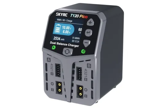 SkyRC T120 Pico AC Ladegerät LiPo 2-4s 6A 2x60W