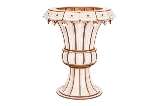 Lasercut Bausatz Flora Blumen Vase - 165 Teile
