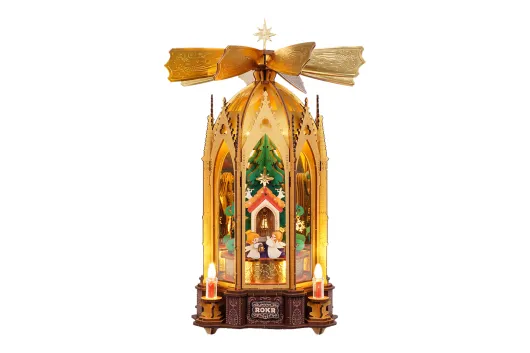 Lasercut Bausatz Gesegnete Weihnachtspyramide - 264 Teile