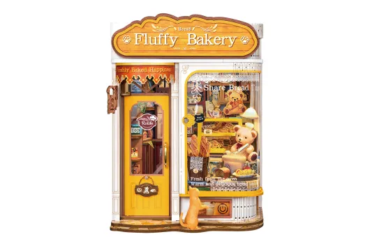 Lasercut Bausatz Fluffy Bakery Bücherecke - 277 Teile