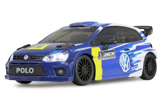 Amewi RC VW Polo R WRC Rallye/Drift mit Gyro 4WD 1:28 RTR blau