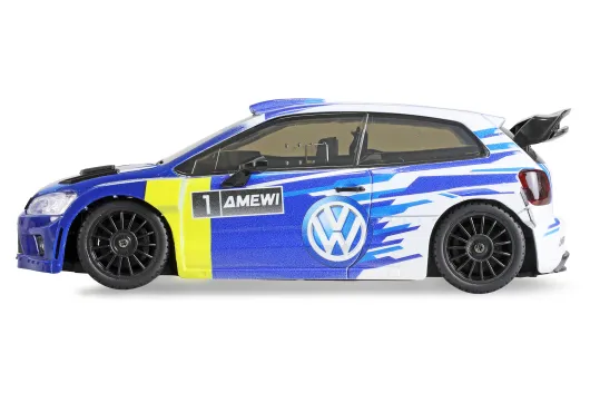Amewi RC VW Polo R WRC Rallye/Drift mit Gyro 4WD 1:28 RTR blau