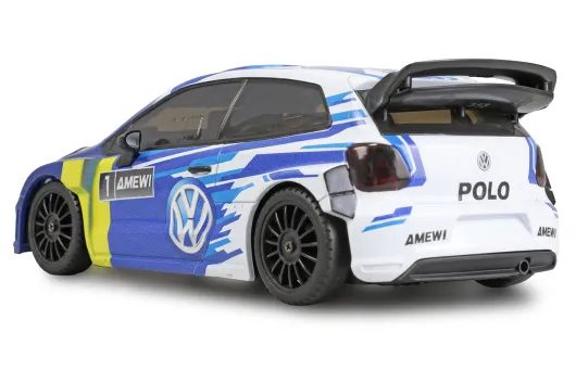 Amewi RC VW Polo R WRC Rallye/Drift mit Gyro 4WD 1:28 RTR blau