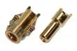 Antblitz Goldverbinder 5,5mm Stecker und Buchse