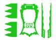 Rakonheli Designaufkleber grün für Blade 200QX